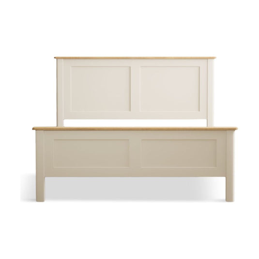 Bridstow Oak and Cream Painted Kingsize Bed Beds Bridstow