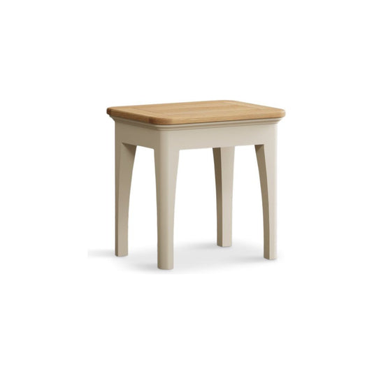 Bridstow Oak and Cream Painted Dressing table Stool Stool Bridstow