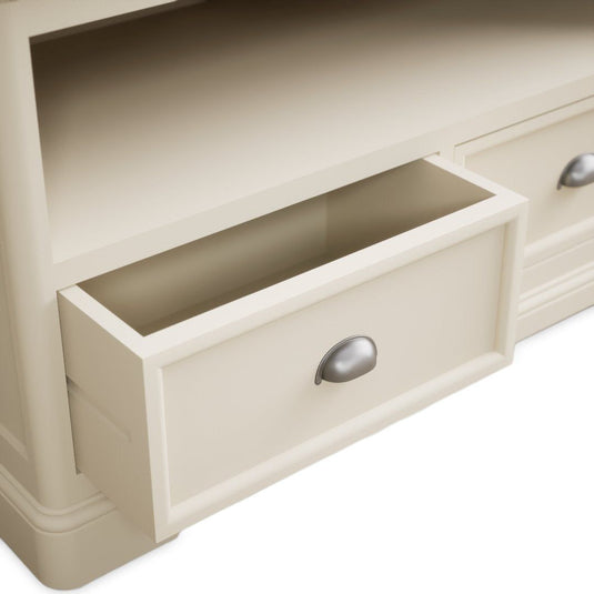 Bridstow Oak and Cream Painted Corner TV Cabinet Occasionals Bridstow