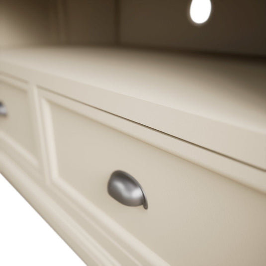 Bridstow Oak and Cream Painted Corner TV Cabinet Occasionals Bridstow