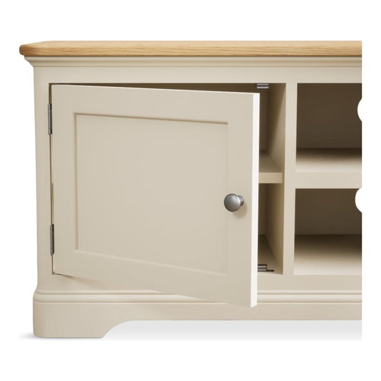 Bridstow Oak and Cream Painted Small TV Cabinet Occasionals Bridstow