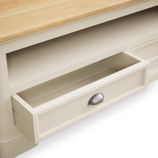 Bridstow Oak and Cream Painted 4 Drawer Coffee Table Occasionals Bridstow