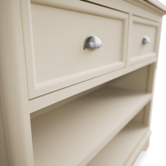 Bridstow Oak and Cream Painted Storage Console Table Occasionals Bridstow