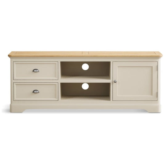 Bridstow Oak and Cream Painted Super Wide TV Cabinet Occasionals Bridstow