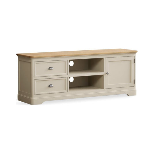 Bridstow Oak and Cream Painted Super Wide TV Cabinet Occasionals Bridstow