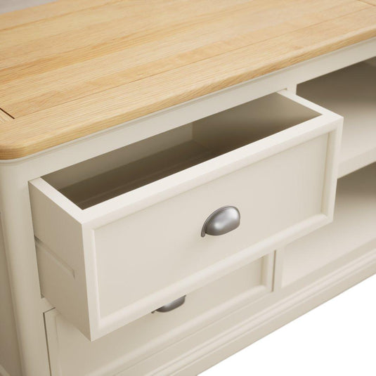 Bridstow Oak and Cream Painted Super Wide TV Cabinet Occasionals Bridstow