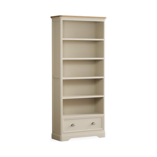 Bridstow Oak and Cream Painted Tall Bookcase Storage Bridstow