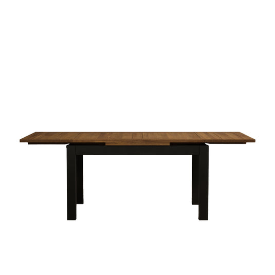 Extending Romney 140cm Oak and Black Painted Dining Table