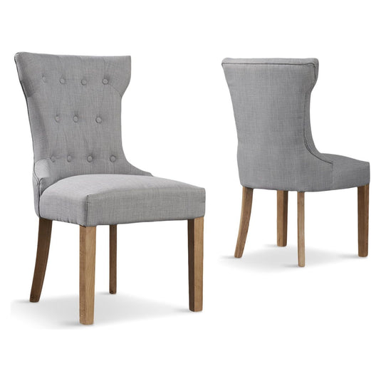 Clara Grey Fabric Dining Chairs Dining Chairs Clara