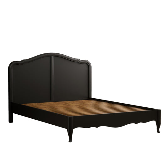 Maison Noir Oak and Black Painted King Size Bed