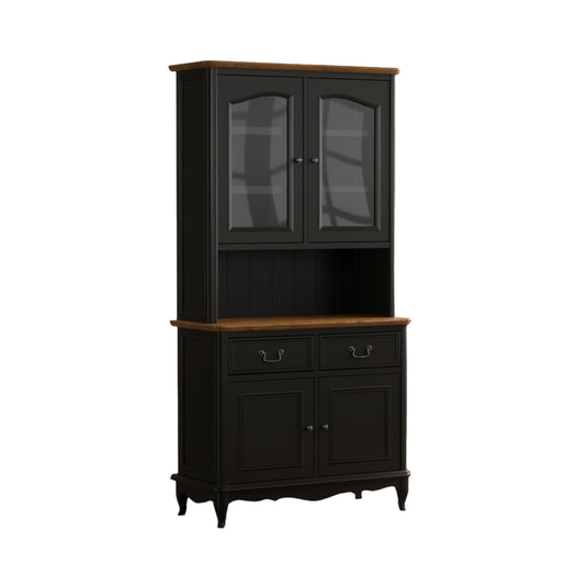 Maison Noir Oak and Black Painted Small Dresser