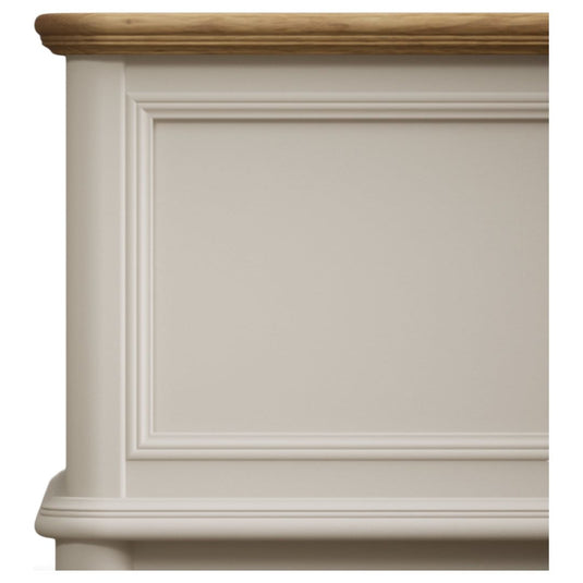 Maison Oak and Soft White Painted Blanket Box
