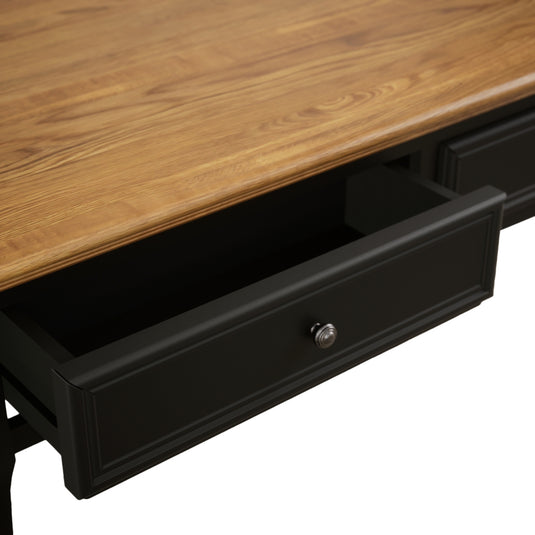 Maison Noir Oak and Black Painted Coffee Table