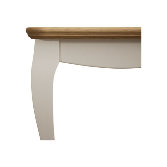 Chateau Oak and Soft White Painted Dressing Table Stool Stools Chateau
