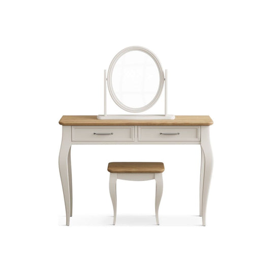 Chateau Oak and Soft White Painted Dressing Table Set Dressing Table Sets Chateau