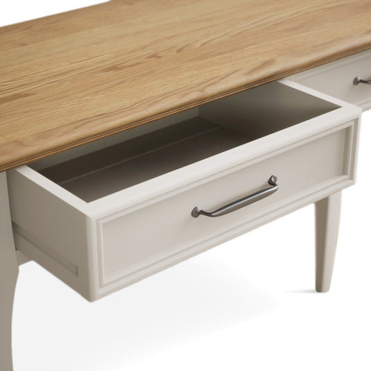 Chateau Oak and Soft White Painted Dressing Table Set Dressing Table Sets Chateau