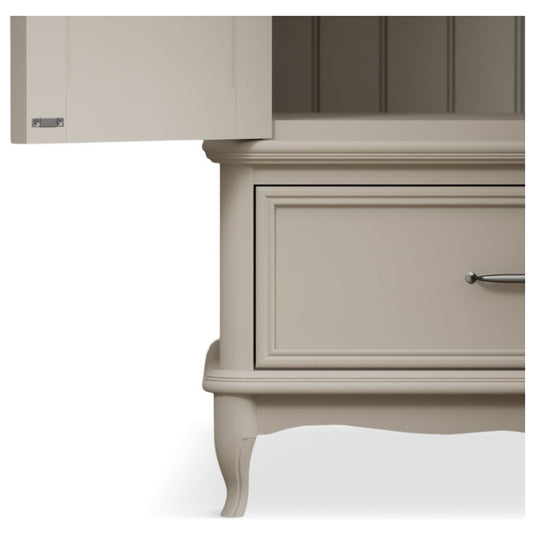 Chateau Oak and Soft White Painted Triple Wardrobe Wardrobes Chateau