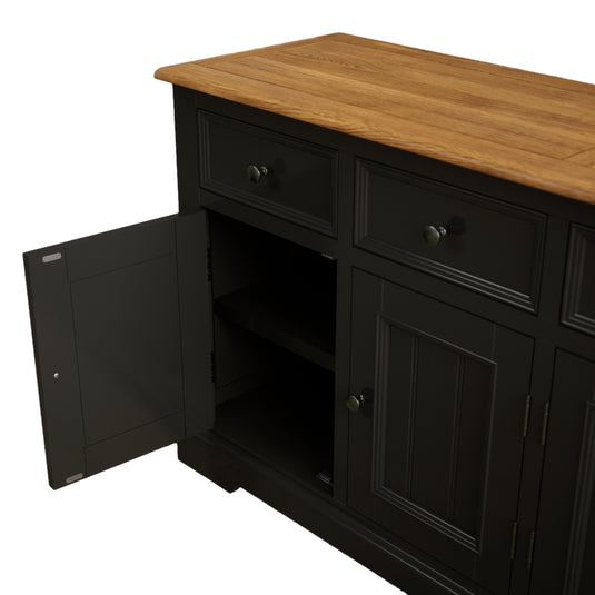 Marden Oak and Black Painted Extra Large Sideboard