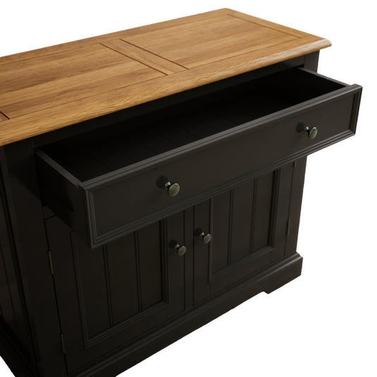 Marden Oak and Black Painted Small Sideboard