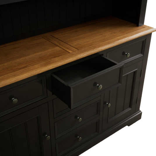 Marden Oak and Black Painted Large Dresser