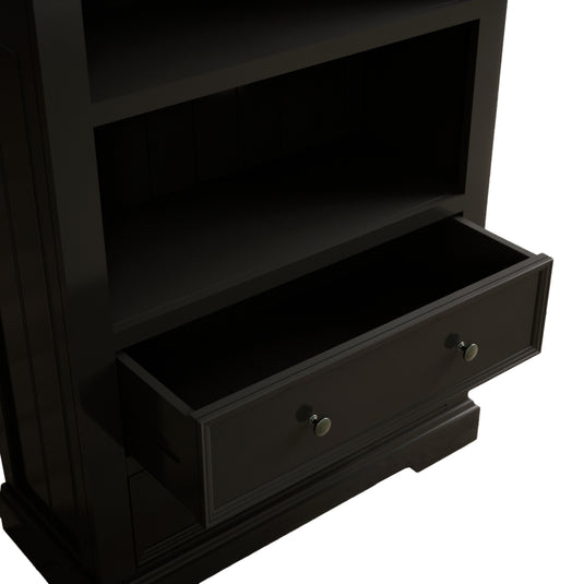 Marden Oak and Black Painted Tall Bookcase