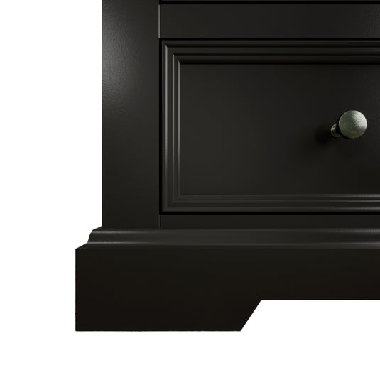 Marden Oak and Black Painted Tall Bookcase