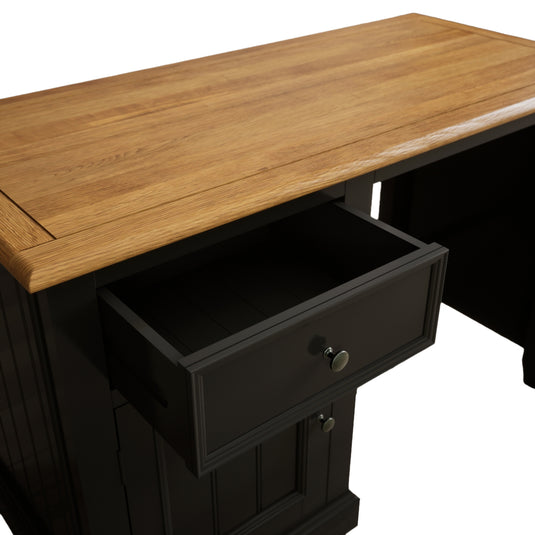 Marden Oak and Black Painted Computer Desk