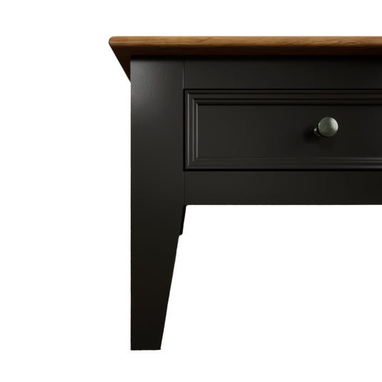 Marden Oak and Black Painted Extra Large 6 Drawer Coffee Table