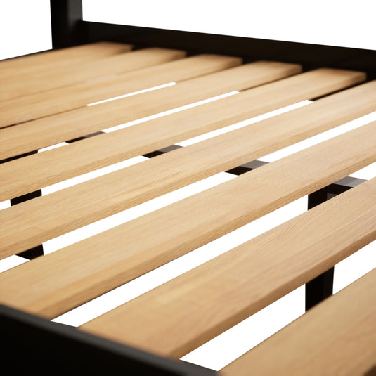 Marden Oak and Black Painted Super King Bed