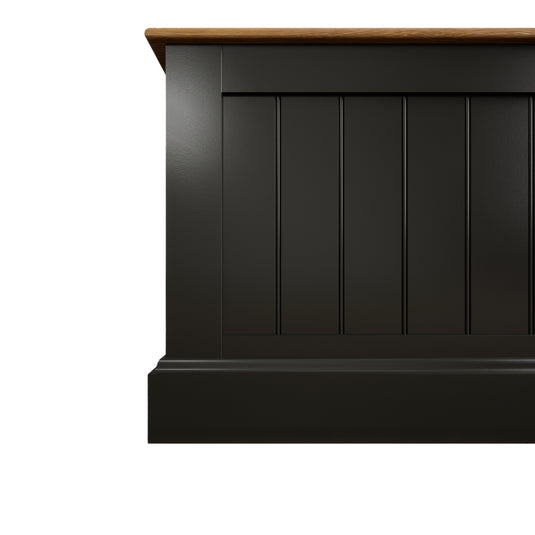 Marden Oak and Black Painted Double Bed