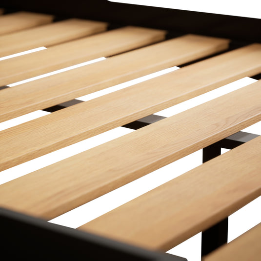 Marden Oak and Black Painted Double Bed