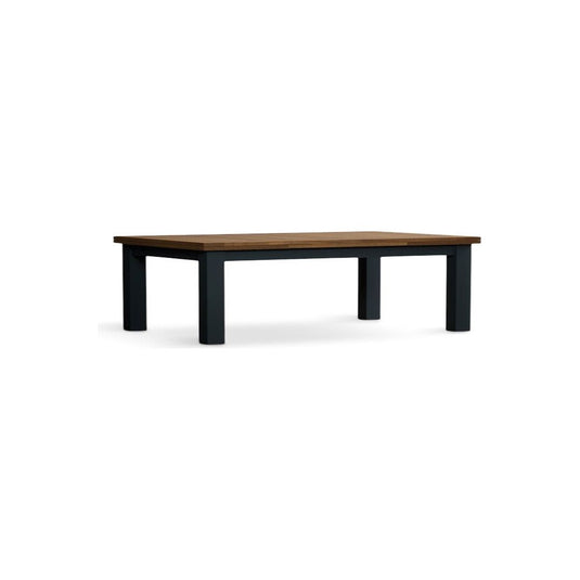 Extending Hampshire 140cm Oak and Dark Blue Painted Dining Table Table Hampshire