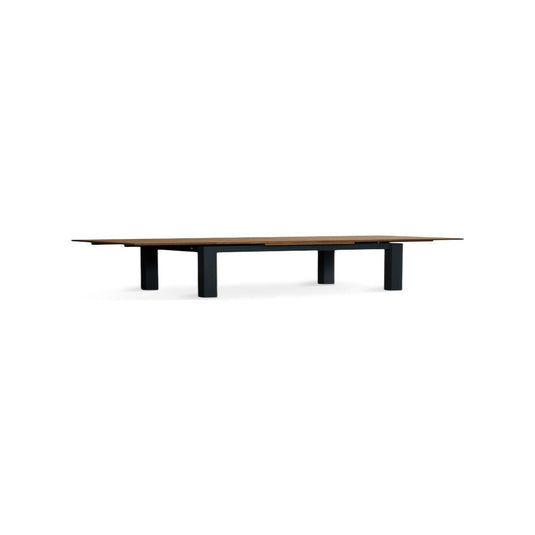 Extending Hampshire 140cm Oak and Dark Blue Painted Dining Table Table Hampshire