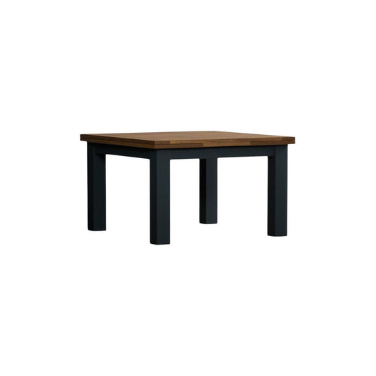 Extending Hampshire 90cm Oak and Dark Blue Painted Dining Table Table Hampshire