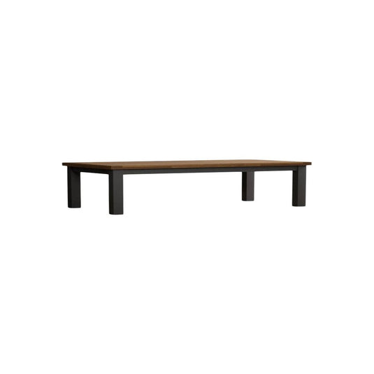 Extending Hampshire 180cm Oak and Charcoal Grey Painted Dining Table Table Hampshire