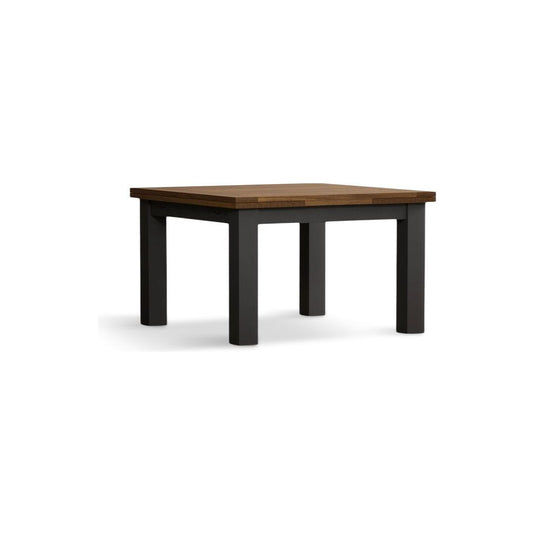 Extending Hampshire 90cm Oak and Charcoal Grey Painted Dining Table Table Hampshire