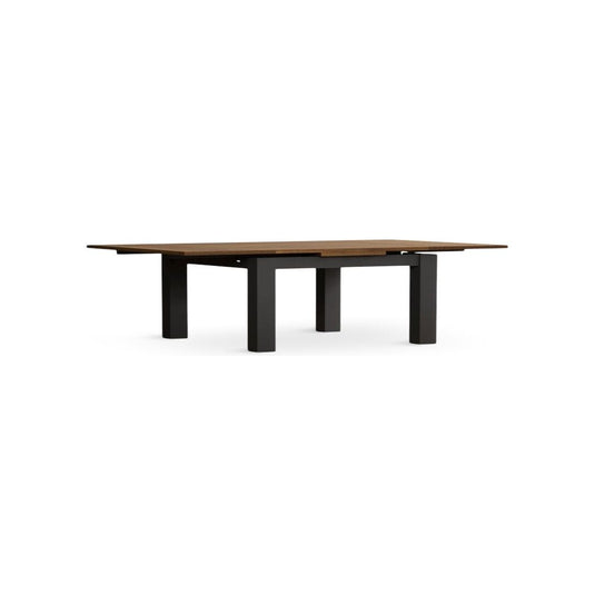 Extending Hampshire 90cm Oak and Charcoal Grey Painted Dining Table Table Hampshire