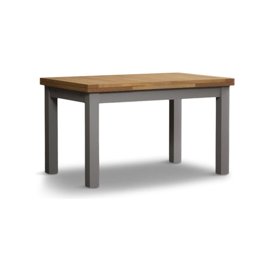 Extending Romney 140cm Oak and Light Grey Painted Dining Table