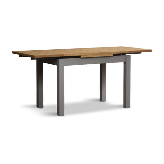 Extending Romney 140cm Oak and Light Grey Painted Dining Table