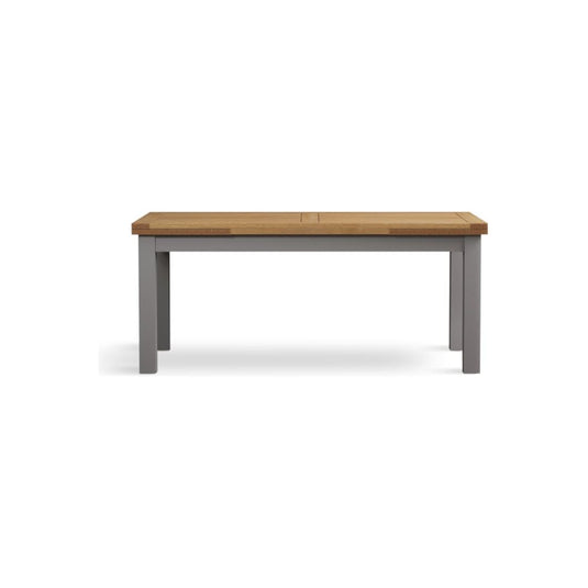 Extending Hampshire 180cm Oak and Light Grey Painted Dining Table Table Hampshire