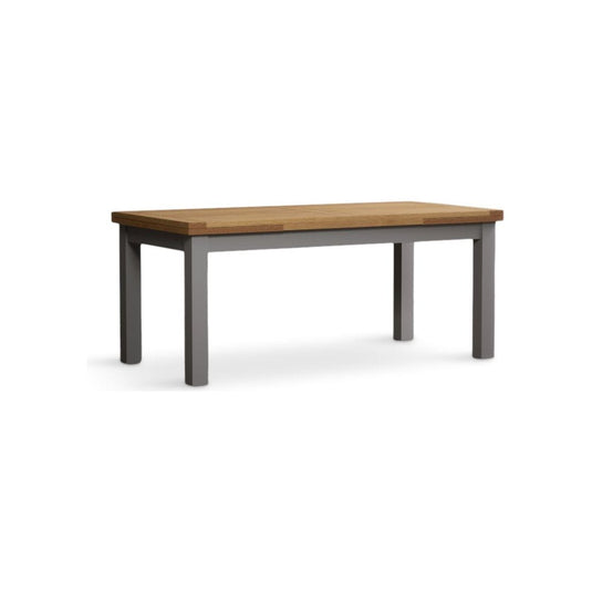 Extending Hampshire 180cm Oak and Light Grey Painted Dining Table Table Hampshire