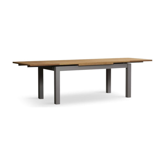 Extending Hampshire 180cm Oak and Light Grey Painted Dining Table Table Hampshire