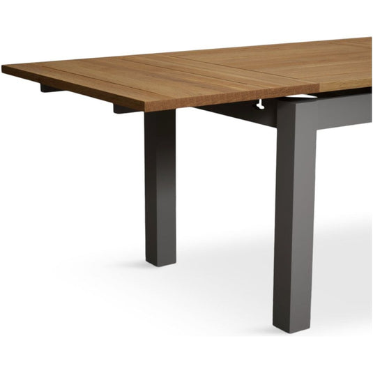 Extending Hampshire 180cm Oak and Light Grey Painted Dining Table Table Hampshire