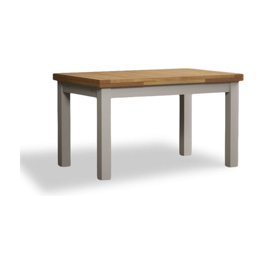 Extending Romney 140cm Oak and Soft White Painted Dining Table