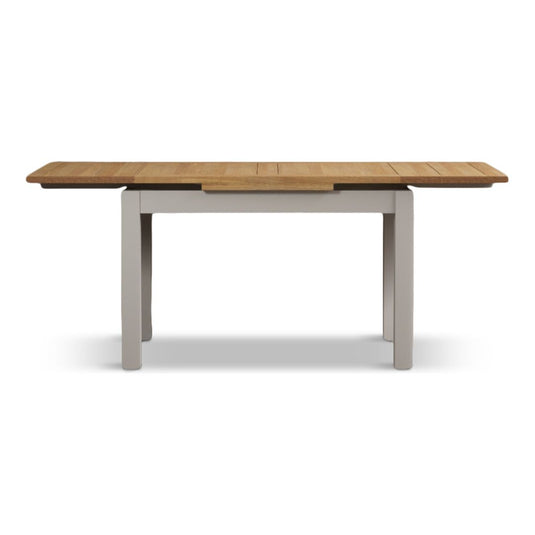 Extending Romney 140cm Oak and Soft White Painted Dining Table