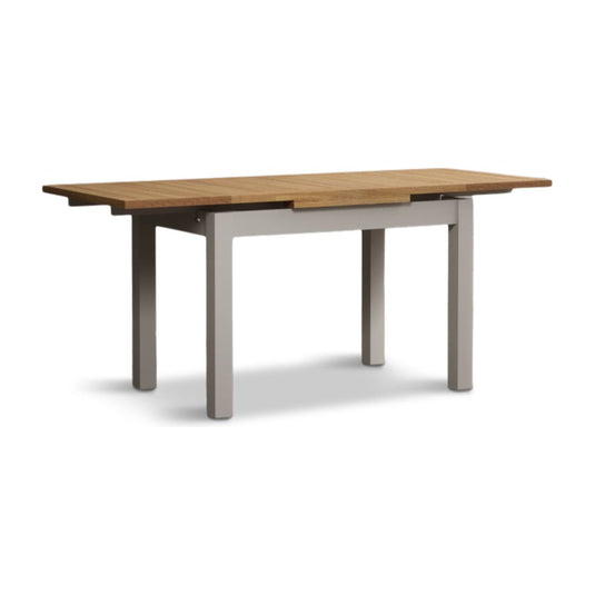 Extending Romney 140cm Oak and Soft White Painted Dining Table