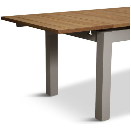 Extending Romney 140cm Oak and Soft White Painted Dining Table