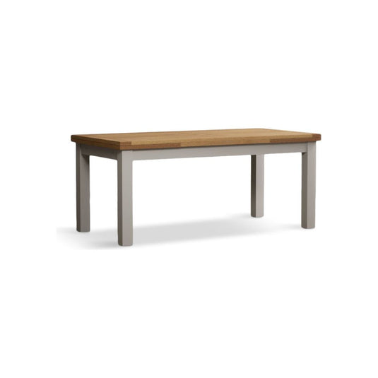 Extending Hampshire 180cm Oak and Soft White Painted Dining Table Table Hampshire