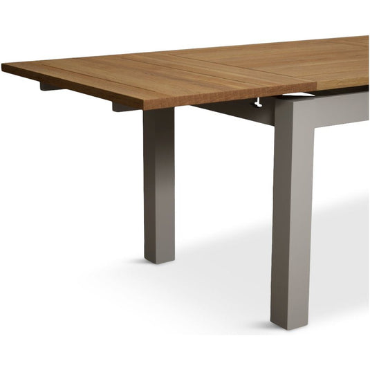 Extending Hampshire 180cm Oak and Soft White Painted Dining Table Table Hampshire