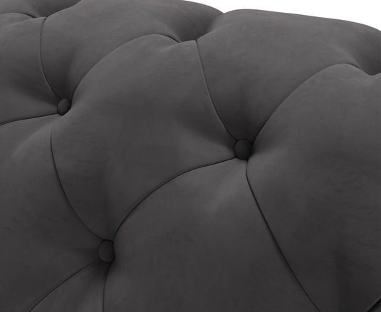 Kensington Chesterfield Dark Grey Velvet 3 Seater Sofa